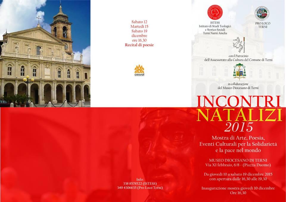 INCONTRI NATALIZI 2015 - Mostra di Arte, Poesia, Eventi Culturali per la Solidarietà e la Pace nel Mondo