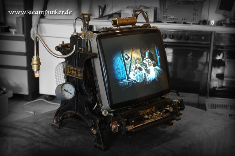 Steampunk PC Monitor