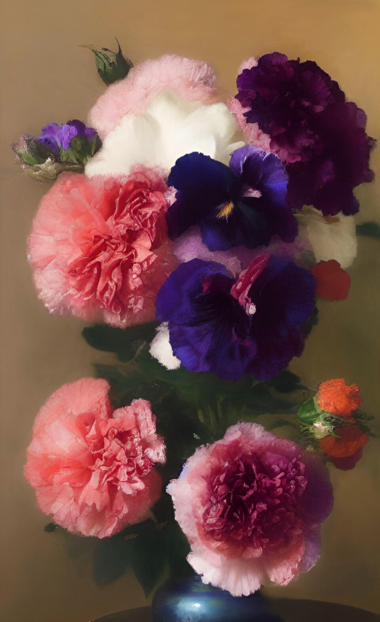 Carnations and Violets