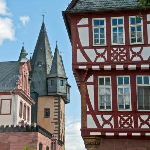 Germany. Frankfurt. Architectures, also of bodies