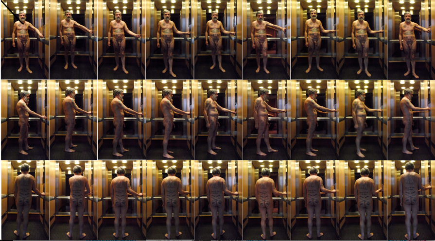 The Nude Taking the Lift