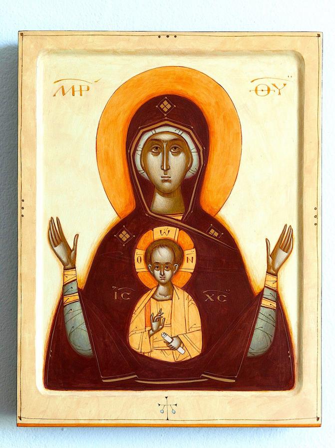 MADONA THEOTOKOS ORANTE, JESU BAMBINO