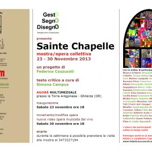 Sainte Chapelle group exhibition/work