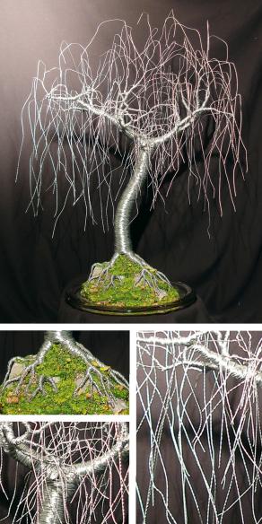 GENTLE WILLOW  - Wire Tree Sculpture, by Sal Villano