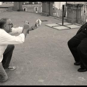 Augusto De Luca, ritrae Hermann Nitsch.