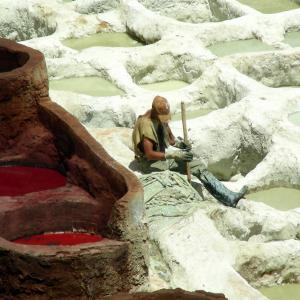 Morocco, red clay, ocher, yellow