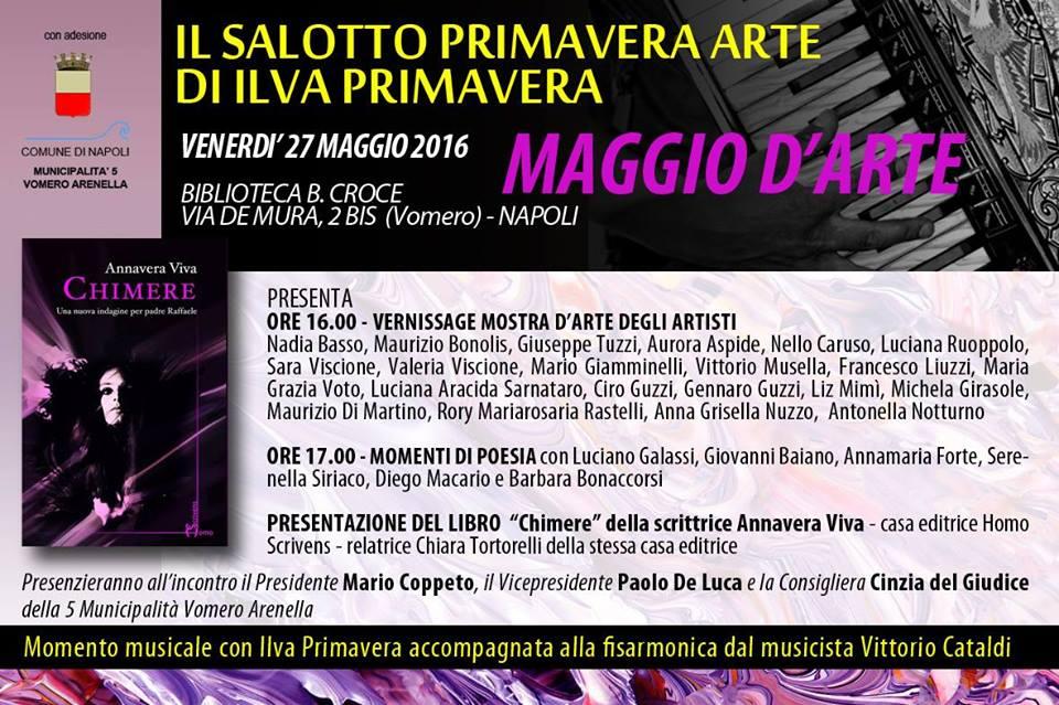 MAGGIO D'ARTE - SALOTTO PRIMAVERA ARTE mostra d'arte, libro, poesie e musica