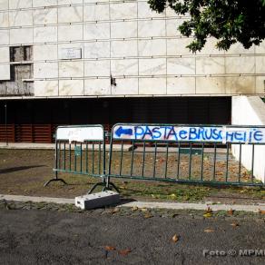 Viale della Pittura e pasta e bruschette