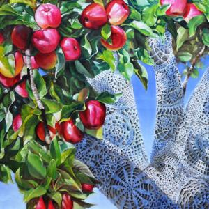 Vandalisn't: Doily apple tree