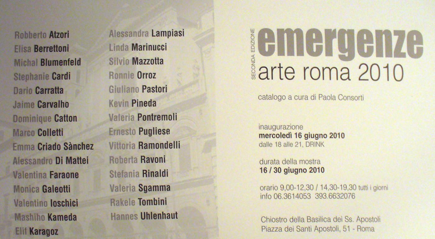 Emergenze Arte Roma 2010