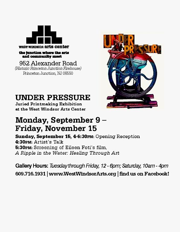 Under Pressure, a Juried Printmaking Exhibition