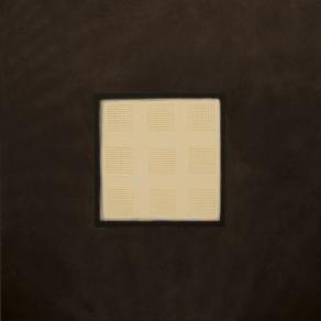 white square on brown