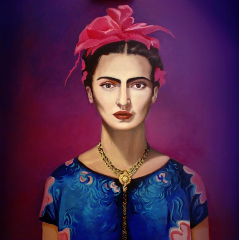 Katarzyna Kubiak (Polonia) - Frida Kahlo - olio tela -70 x 70