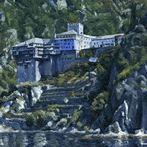 62. Holy monastery of Agiou Dionisiou Mount Athos