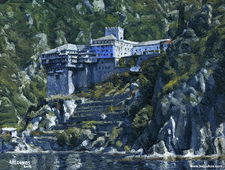 62. Holy monastery of Agiou Dionisiou Mount Athos