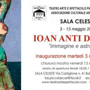 Locandina Mostra Joan Anti Dragos Sala Celeste Bologna