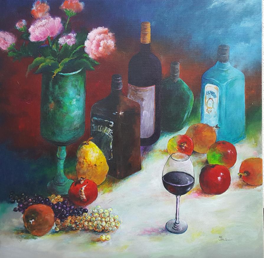 Still Life with Wine 