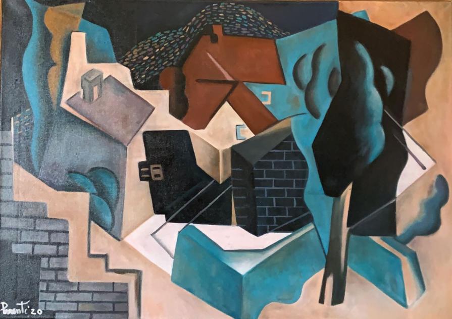 Paesaggio rurale - omaggio a Jean Metzinger