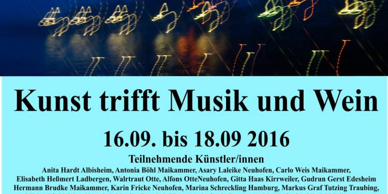 Kunst trifft Musik und Wein