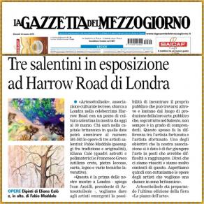 Articolo su Gazzetta del Mezzogiorno 11 marzo 2015