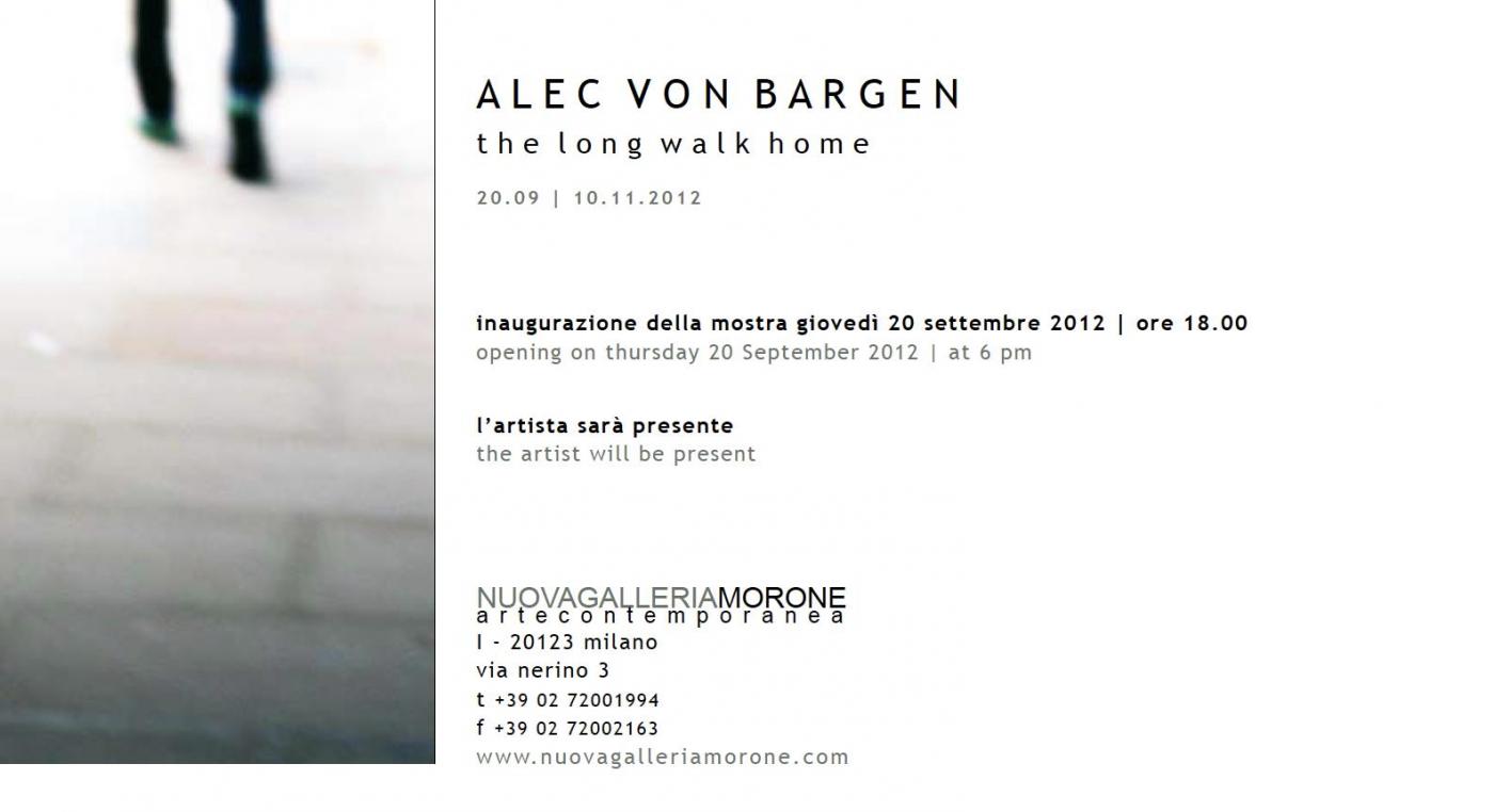 ALEC VON BARGEN SOLO EXHIBITION AT NUOVA GALLERIA MORONE