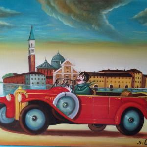 Nel mondo dei motori - opere di Salvo Lombardo in mostra al Parco Corolla a Milazzo