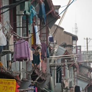 China. Shanghai. Contrasts between old and new 2/2