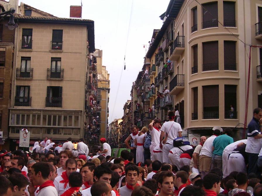 Pamplona! Encierro visto da fuori!