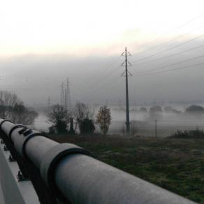 nebbia sull'autostrada