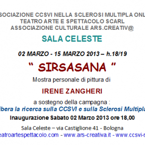 Invito Mostra personale di Irene Zangheri in Sala Celeste