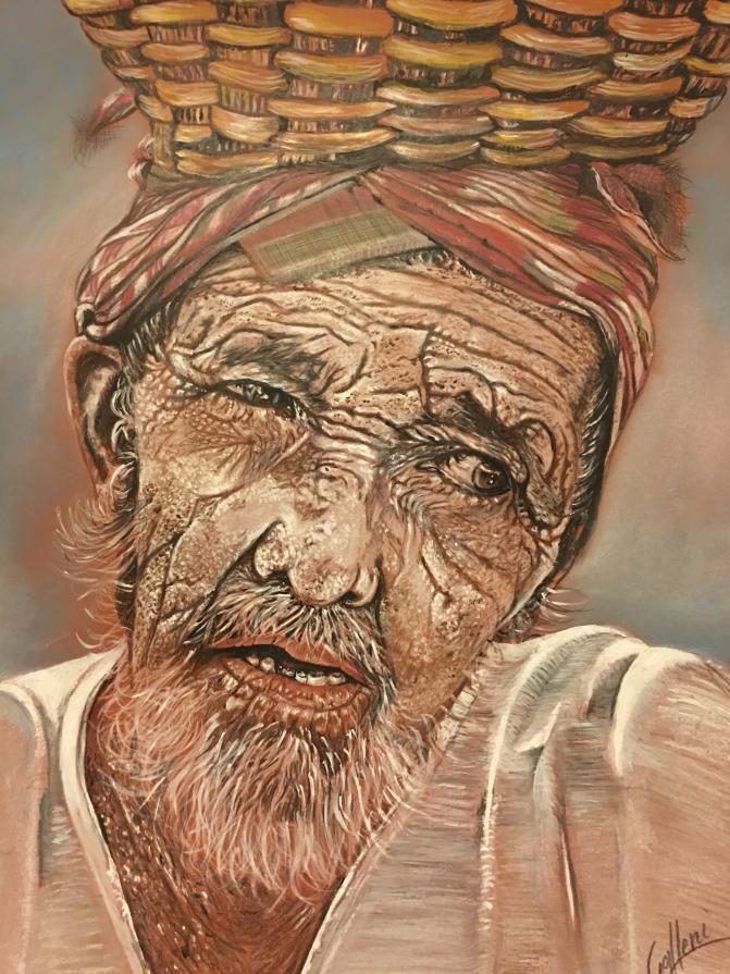 Old man (tratto dalla foto di Tareq Alobaid)