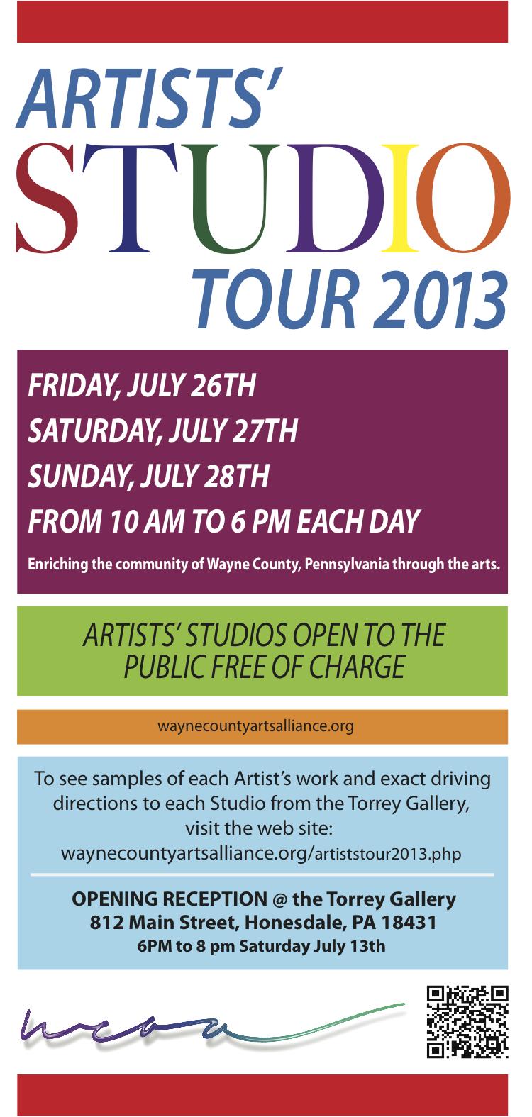 Carla Strozzieri participates in the Wayne County Arts Alliance Studio Tour