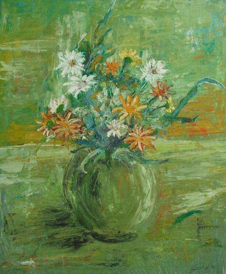 VASO DI FIORI (olio su tela -1987)