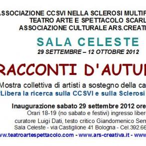 Invito mostra collettiva "Racconti d'Autunno" artisti per la CCSVI-SM