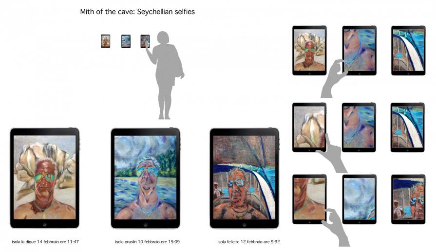 selfie seychelliani ovvero il mito della caverna (trittico di ipad)