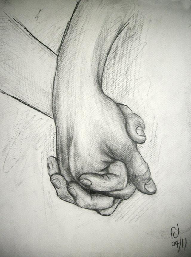 Pencil Study of Hands