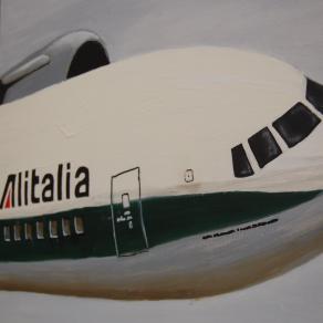 Alitalia: Flight number AZ 9748. Particolare