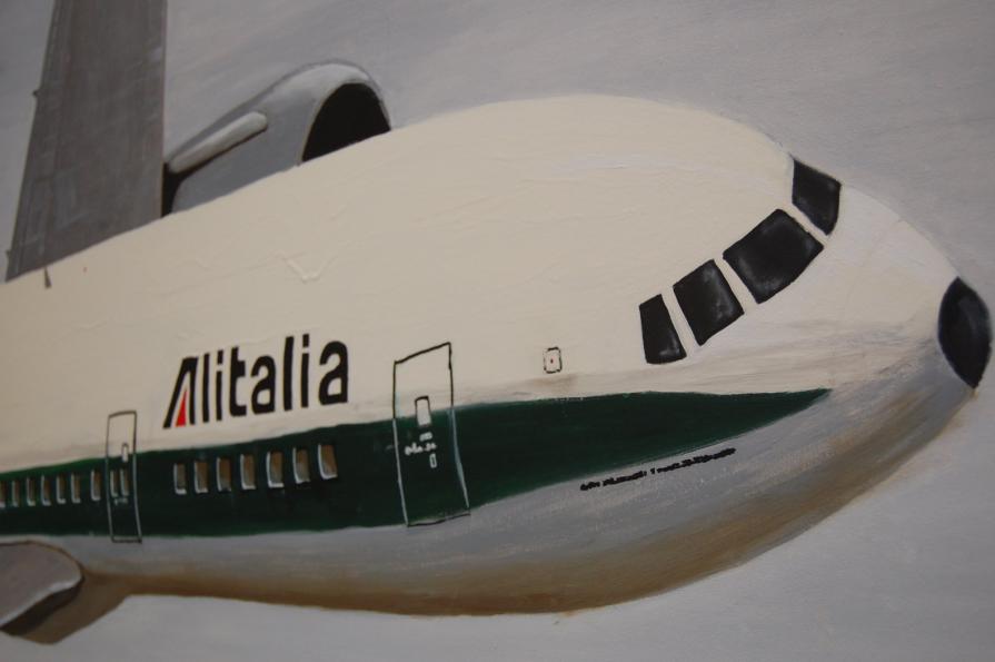 Alitalia: Flight number AZ 9748. Particolare