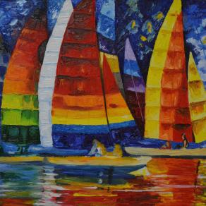 Sea Regatta (omaggio a Leonid Afremov)