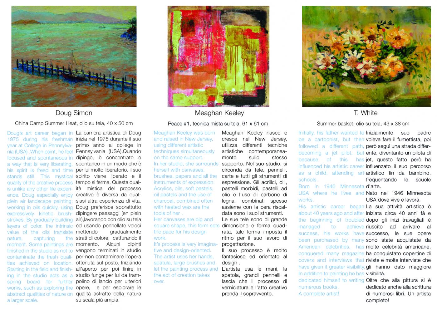 Brochure rassegna "Summer Art Florence"