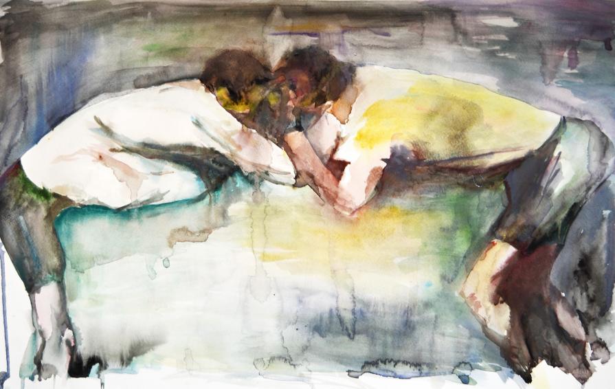 Wrestling in Watercolor 4