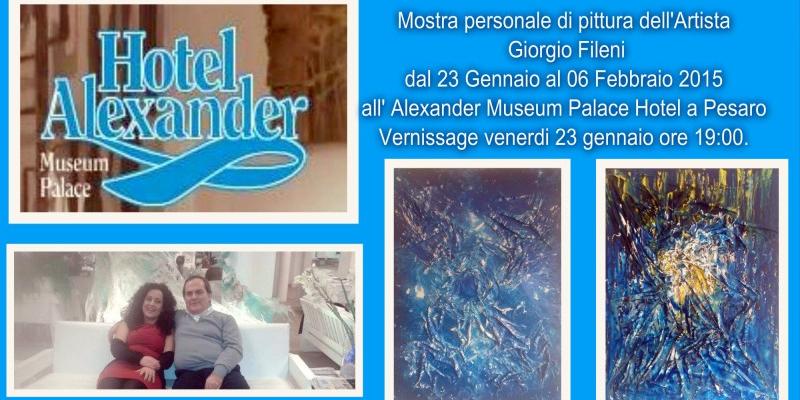 Mostra personale di pittura.