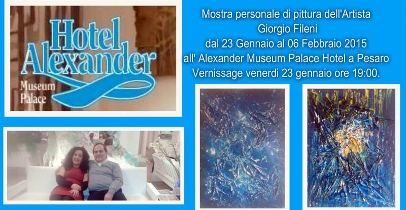 Mostra personale di pittura.