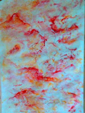 RED_ORANGE GALAXY,2015,acrylic on paper,cm.42x59.4