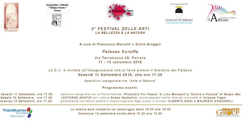 3° FESTIVAL DELLE ARTI - LA BELLEZZA E LA NATURA - Sessione autunnale