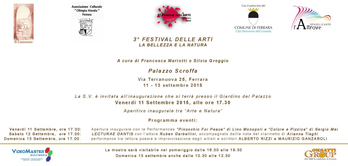 3° FESTIVAL DELLE ARTI - LA BELLEZZA E LA NATURA - Sessione autunnale