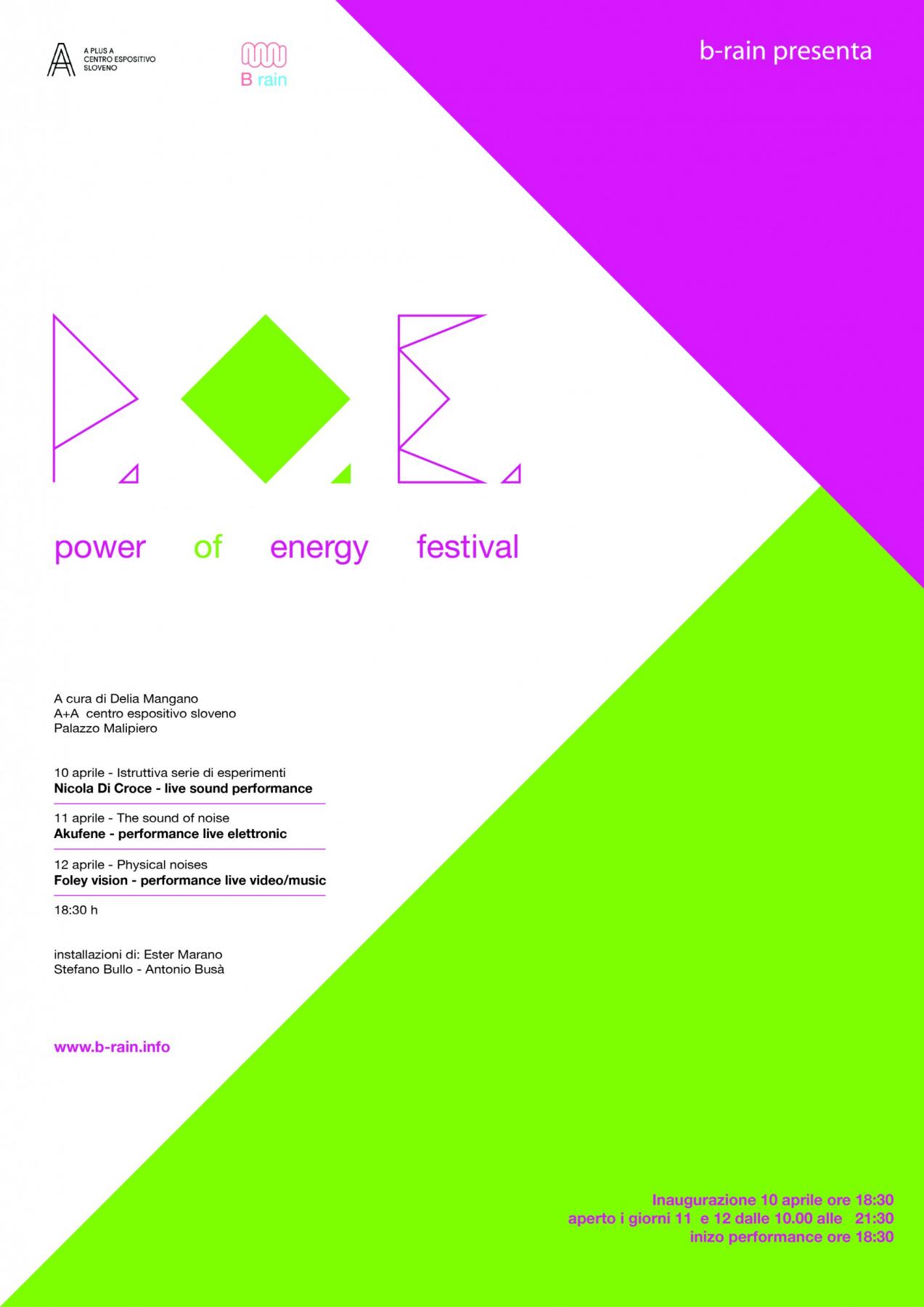 P.O.E. propagation of energy festival