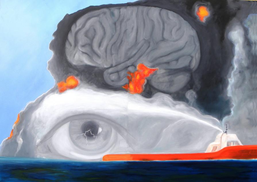 Brain in Flames (Gulf Oil Spill)