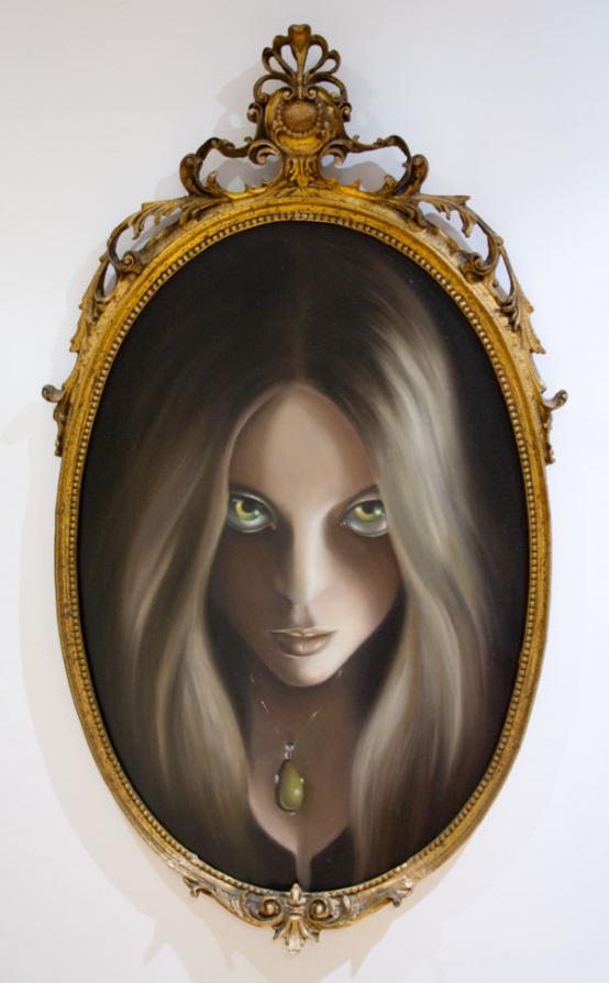 Self Portrait with Amber Pendant