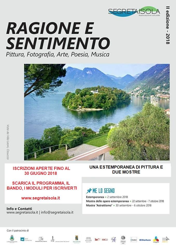 APERTA ISCRIZIONE ALL'EVENTO "RAGIONE E SENTIMENTO" DI SEGRETA ISOLA